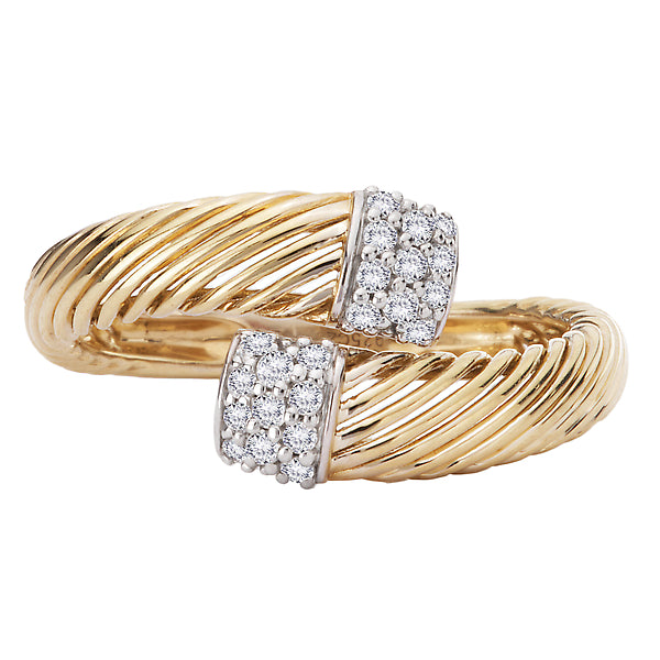 Two-Tone Ladies Fashion Diamond Ring