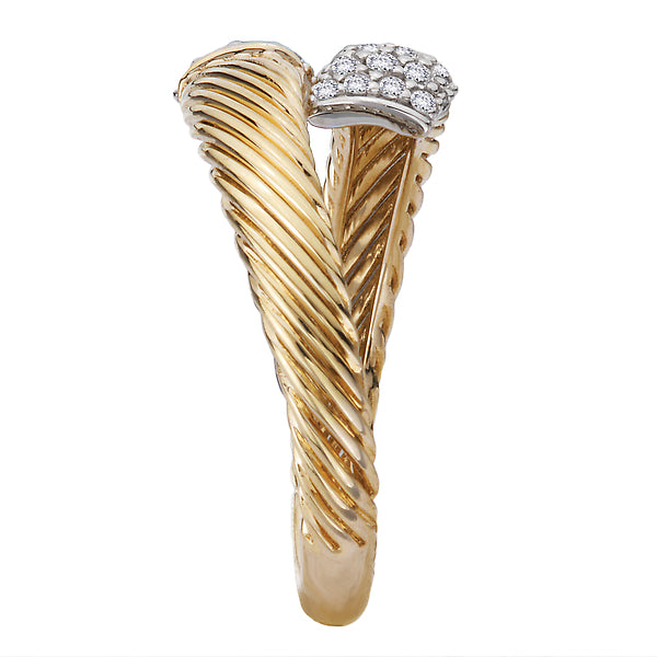 Two-Tone Ladies Fashion Diamond Ring