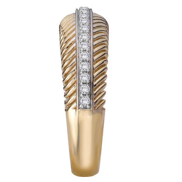 Two-Tone Ladies Fashion Diamond Ring