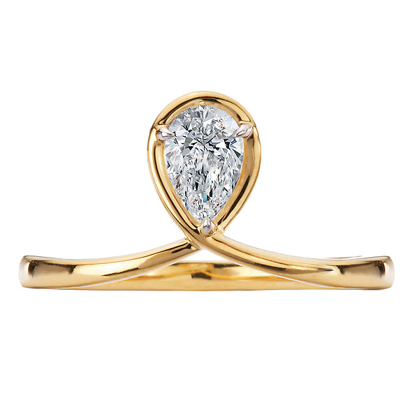 Loop Front Lab Grown Diamond Solitaire