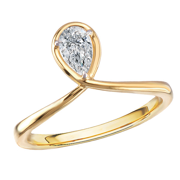 Loop Front Lab Grown Diamond Solitaire