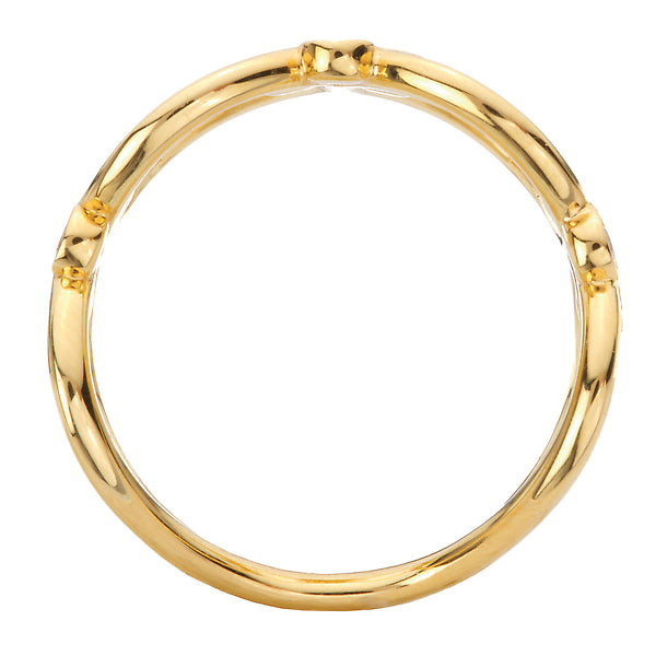 Ladies Fashion Loop Patterned Diamond Ring