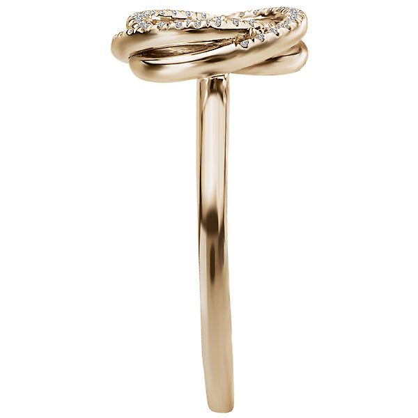 Ladies Fashion Diamond Circle Ring