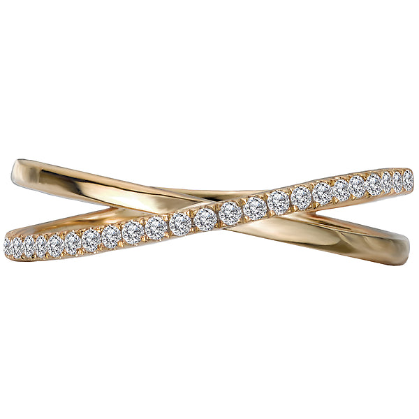 Criss-Cross Diamond Ring
