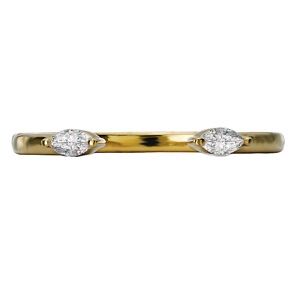 Marquise Diamond Open Cuff Ring