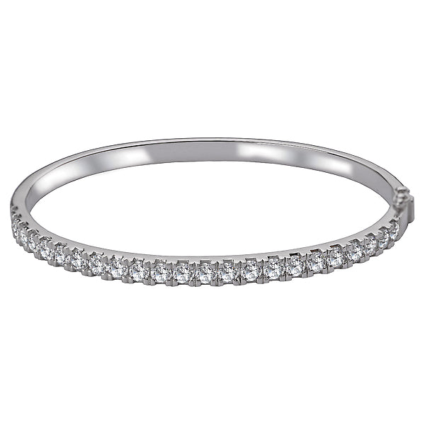 Hinged Diamond Bangle Bracelet