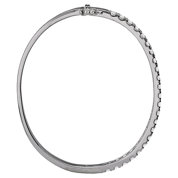 Hinged Diamond Bangle Bracelet