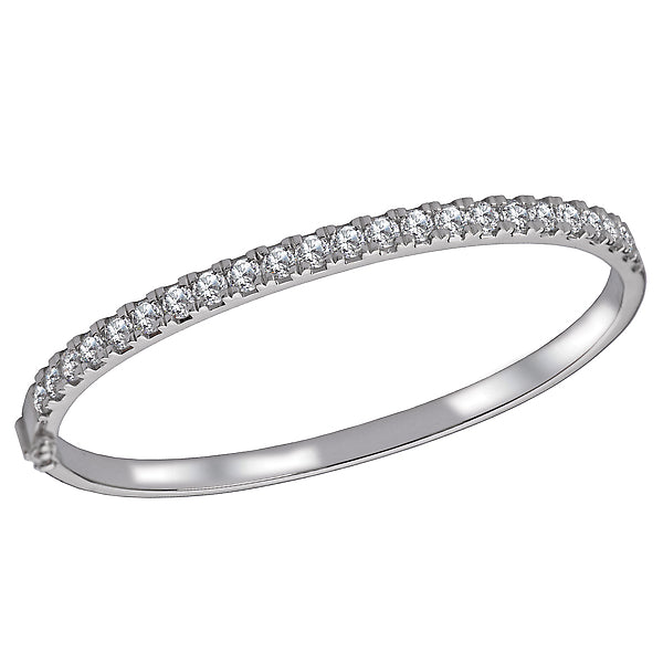 Hinged Diamond Bangle Bracelet
