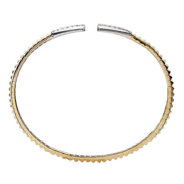 Two-Toned Diamond Cuff Bracelet