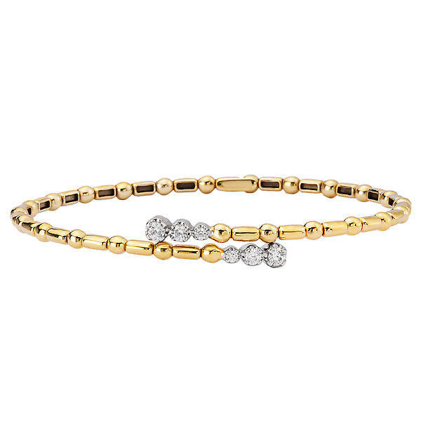 Diamond Flex Cuff Fashion Bracelet