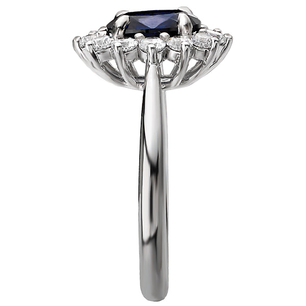 Ladies Fashion Diamond and Gemstone Ring