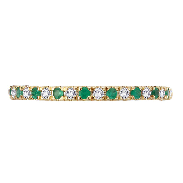 Diamond and Emerald Fashion Ring