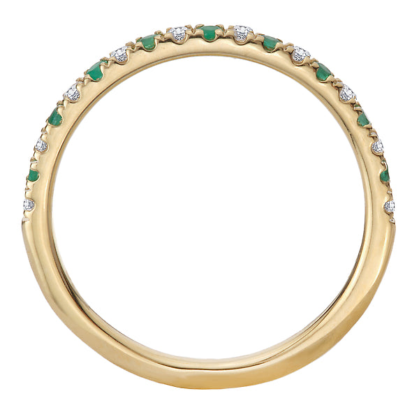 Diamond and Emerald Fashion Ring