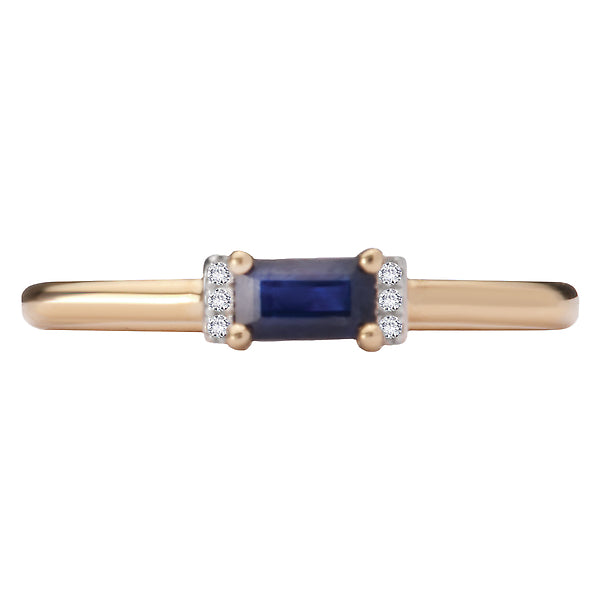 Diamond and Sapphire Ring