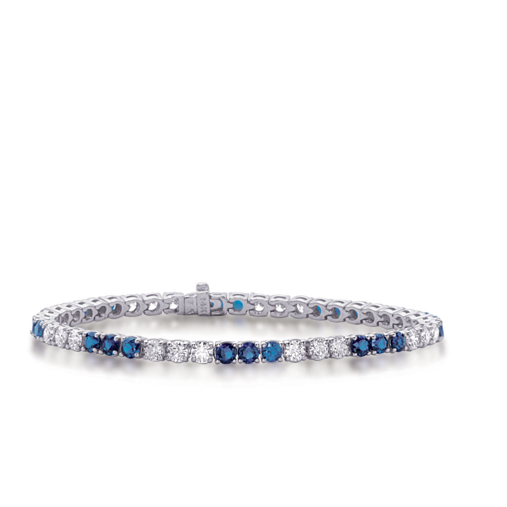 Diamond &amp; Sapphire Bracelet