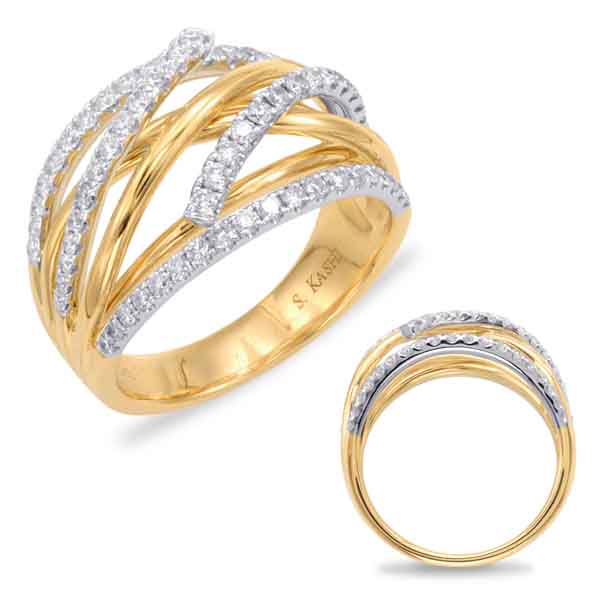 Yellow &amp; White Gold Fashion Ring