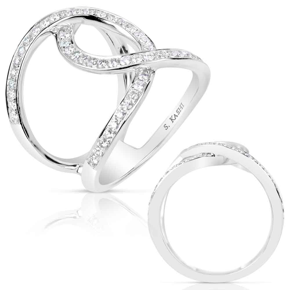 White Gold Diamond Fashion Ring