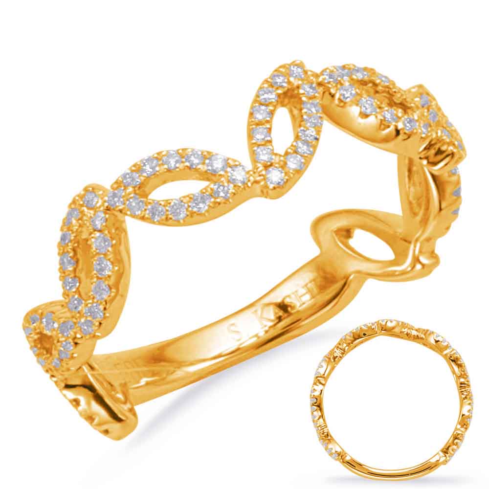 Yellow Gold Diamond Fashion Ring