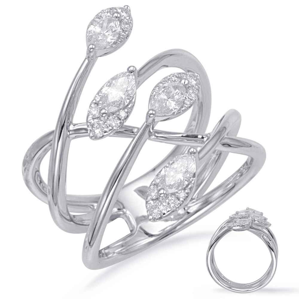 White Gold Diamond Fashion Ring