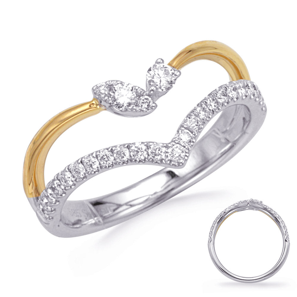 White &amp; Yellow Gold Diamond Ring