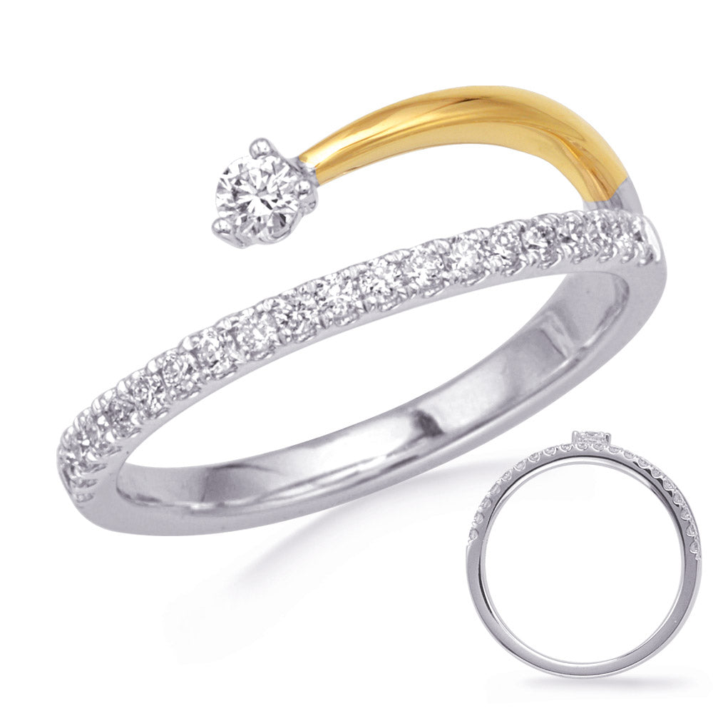 White &amp; Yellow Gold Diamond Ring