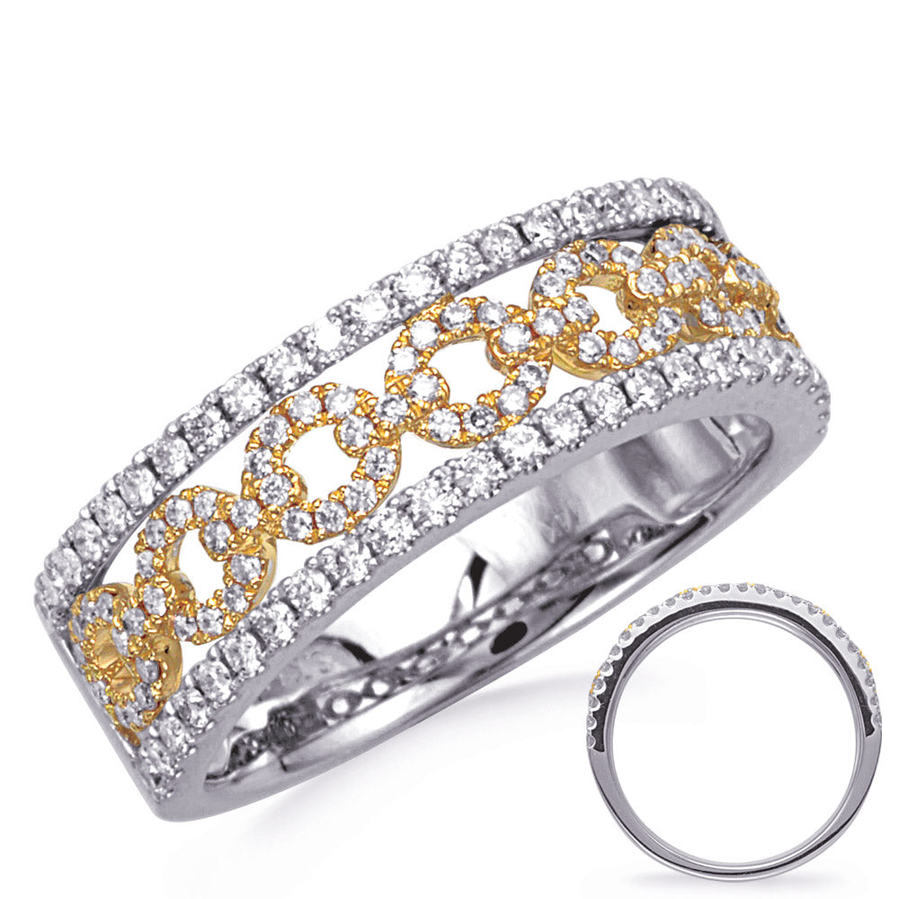White &amp; Yellow Gold Diamond Ring