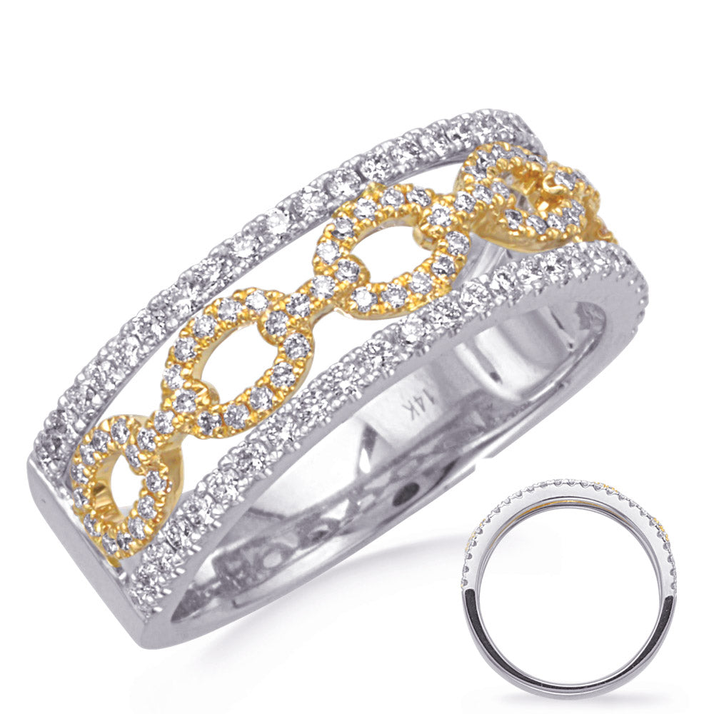 White &amp; Yellow Gold Diamond Ring