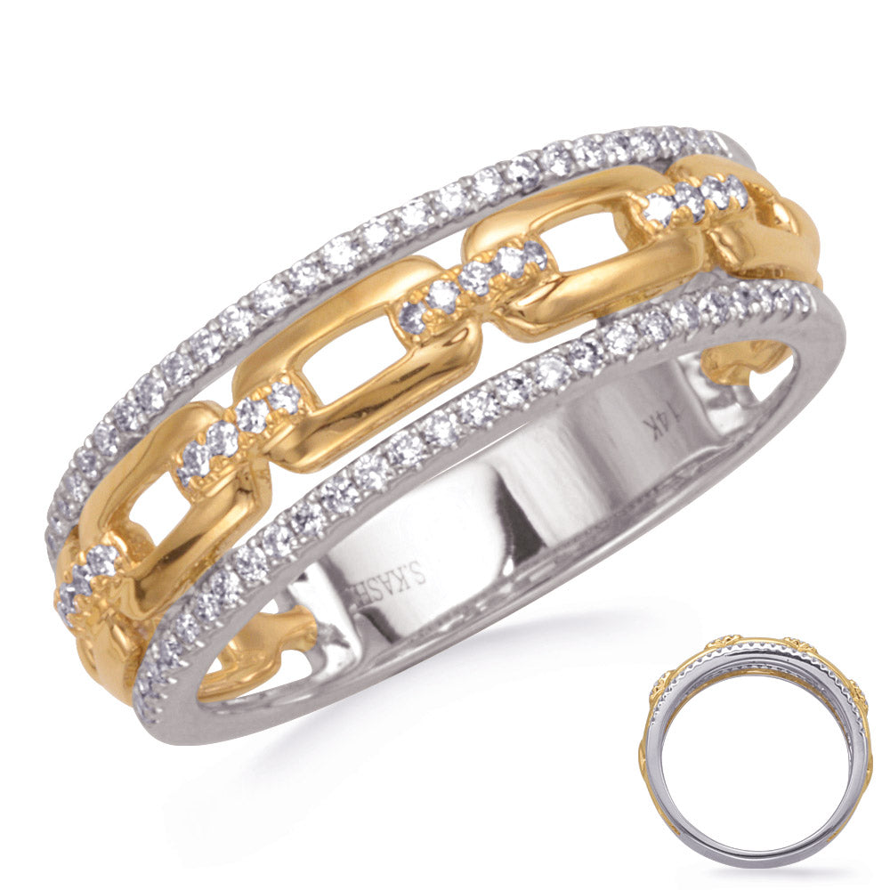 White &amp; Yellow Gold Diamond Ring