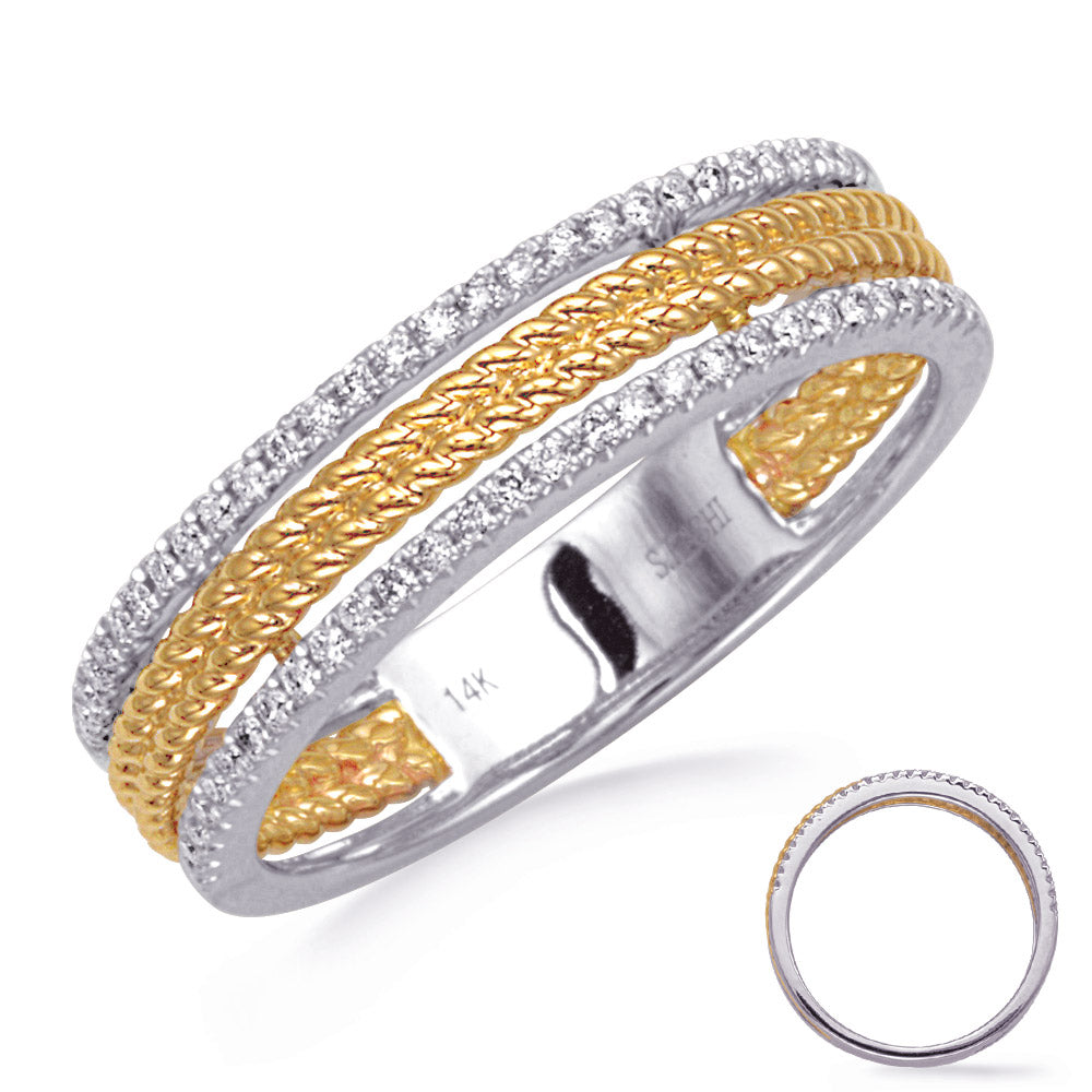 White &amp; Yellow Gold Diamond Ring
