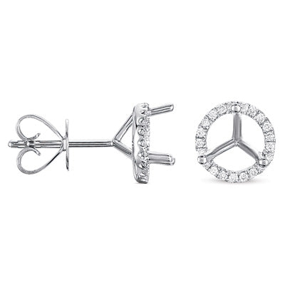 Three Prong Earring Setting .80t Tw
