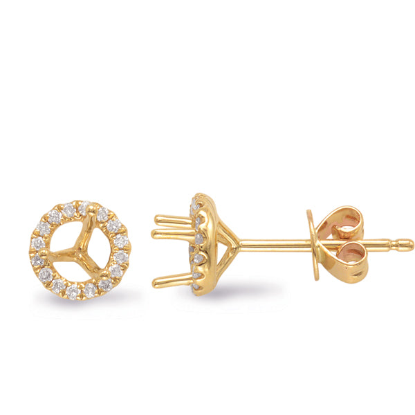 Three Prong Earring Setting .80t Tw