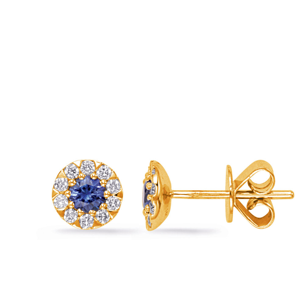 Sapphire &amp; Diamond Earring