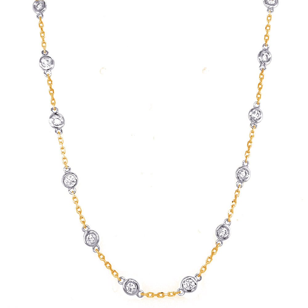 Yellow &amp; White Gold Diamond By The Yard
