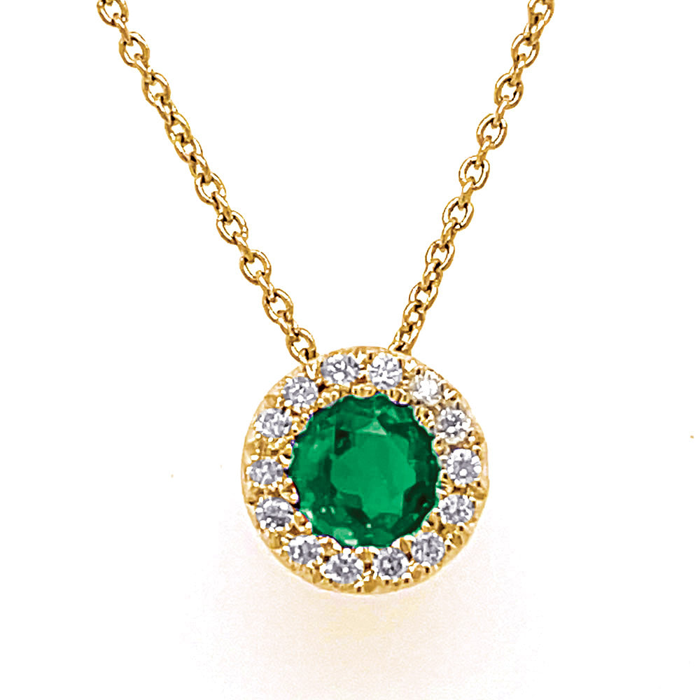 Emerald &amp; Diamond Necklace