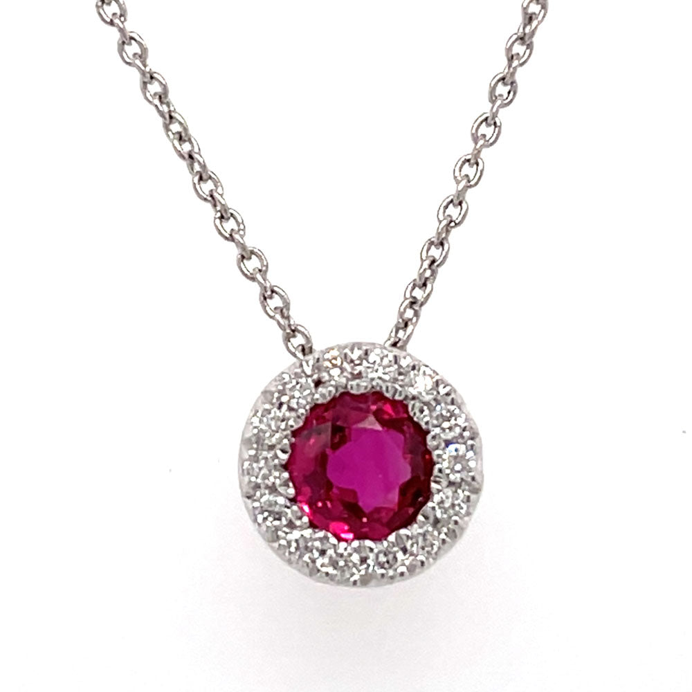 Ruby &amp; Diamond Necklace