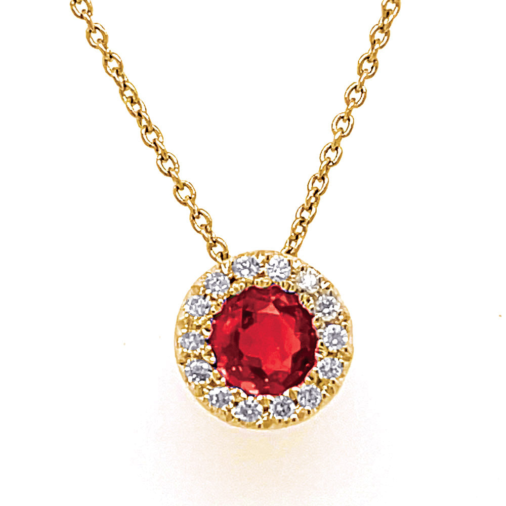 Ruby &amp; Diamond Necklace