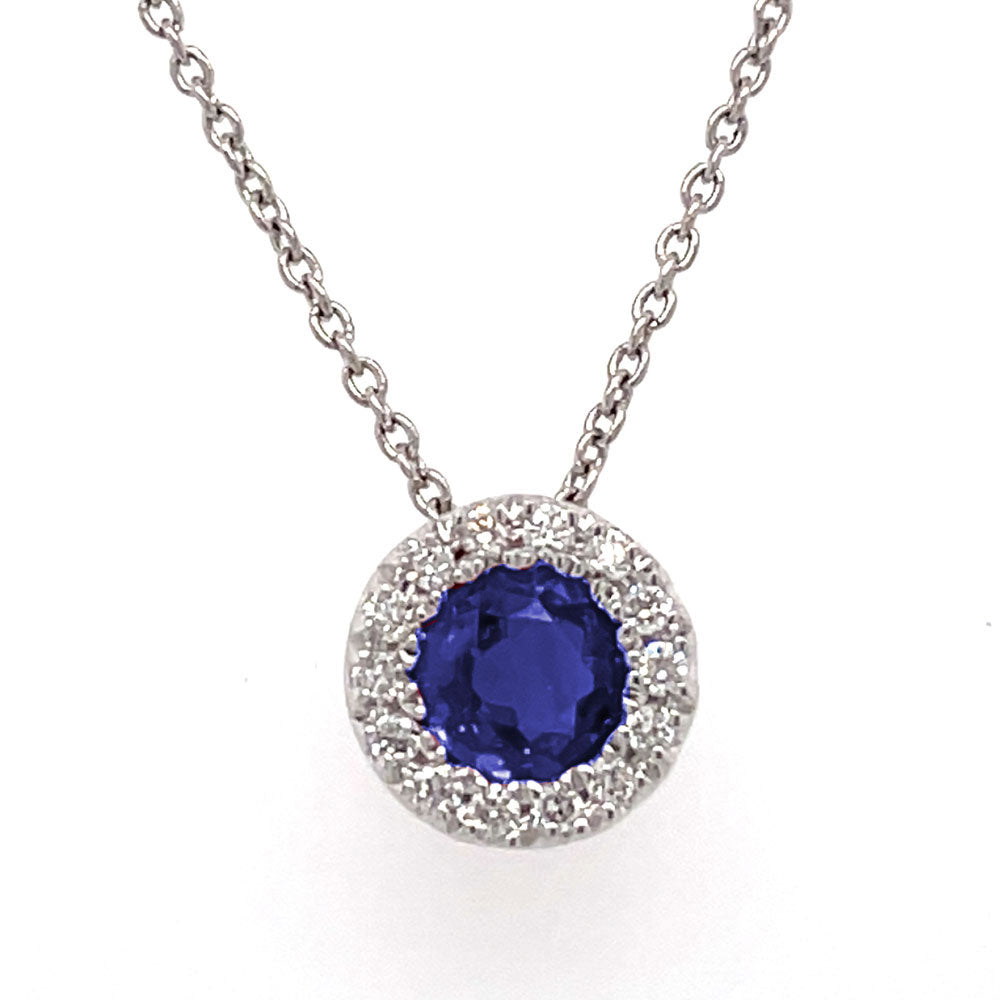 Sapphire &amp; Diamond Necklace