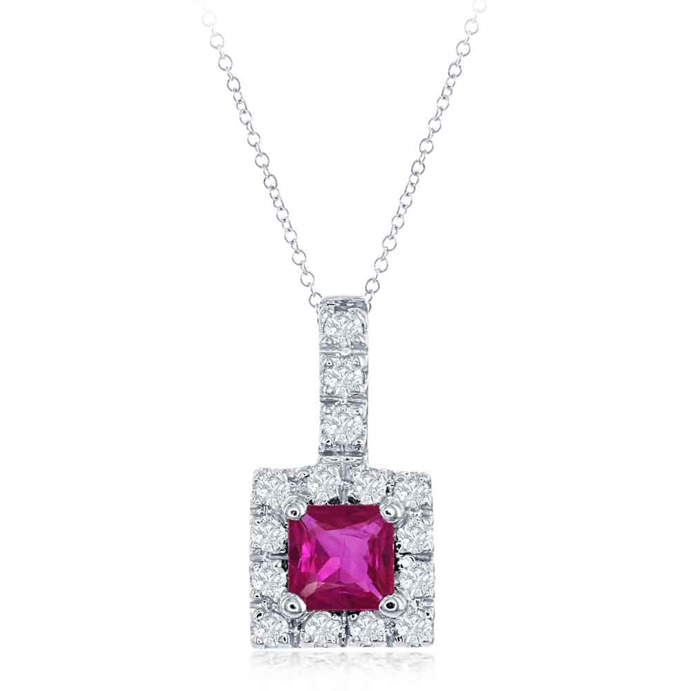 Ruby &amp; Diamond Pendant