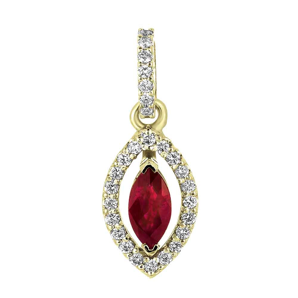 Ruby &amp; Diamond Pendant